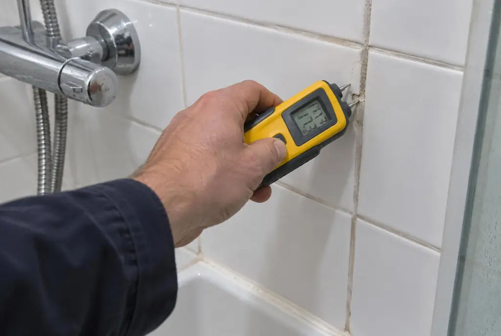 Lekdetectie Culemborg – vochtmeter op badkamertegels bij de douche